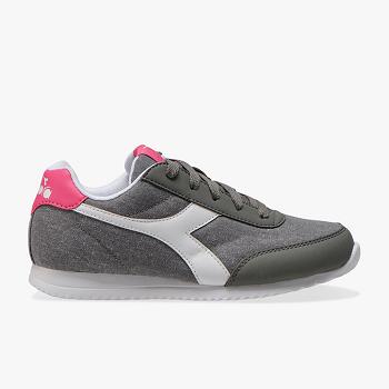 Diadora Jog Light Gs Siva / Ruzove - Detske Tenisky